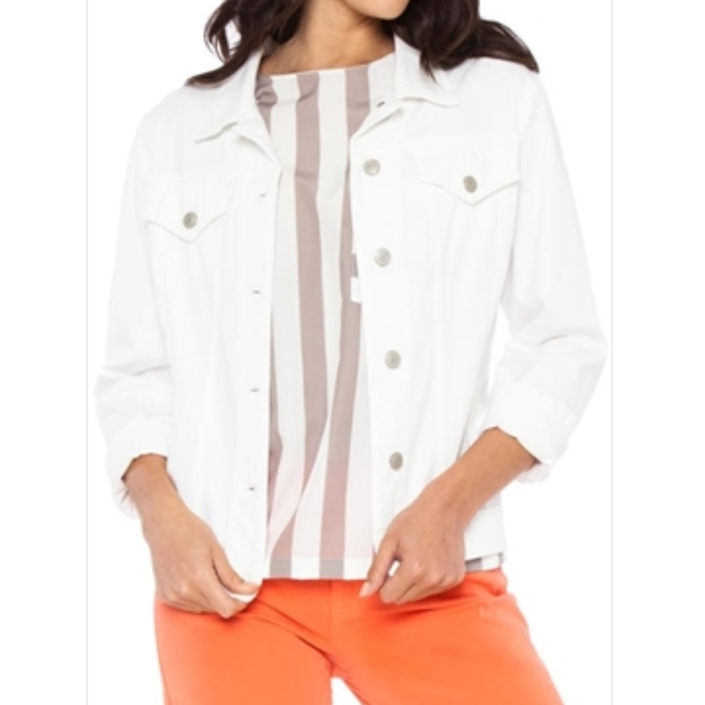 Fabrizio Gianni jean jacket white